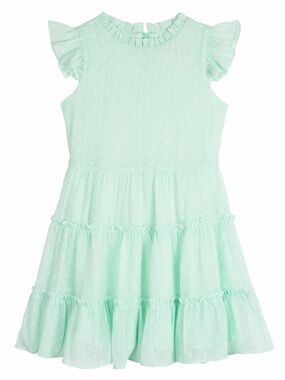 Rare Editions Mint Ruffle Tiered Dress